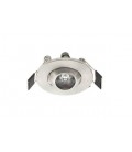 LED SPOT LIGHT FIXTURE RECESSSED MOUNTED RITA 3 ROUND 1W 105Lm 6000K (COOL WHITE) Φ53x30mm INOX 2021610 VITO