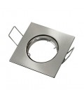 SPOT LIGHT FIXTURE RECESSSED MOUNTED METALLICA S SQUARE GU10 80x80mm NICKEL MAT  2012950 VITO