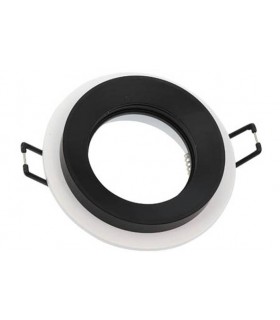 SPOT LIGHT FIXTURE RECESSSED MOUNTED OLA E01 ROUND GU10 Φ90x33mm WHITE & BLACK  2012600 VITO