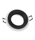 SPOT LIGHT FIXTURE RECESSSED MOUNTED OLA E01 ROUND GU10 Φ90x33mm WHITE & BLACK  2012600 VITO