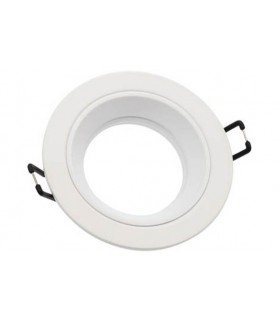 SPOT LIGHT FIXTURE RECESSSED MOUNTED OLA D00 ROUND GU10 Φ90x28mm WHITE  2012550 VITO