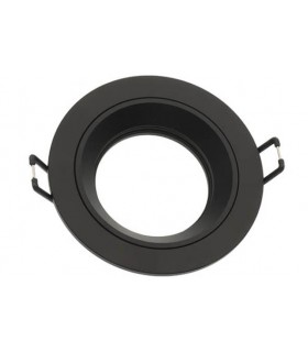 SPOT LIGHT FIXTURE RECESSSED MOUNTED OLA D11 ROUND GU10 Φ90x28mm BLACK 2012560 VITO
