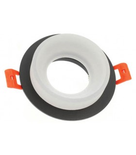 SPOT LIGHT FIXTURE RECESSSED MOUNTED DONNA 11 ROUND GU10 Φ98x70mm BLACK  2012780 VITO
