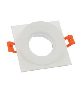 SPOT LIGHT FIXTURE RECESSSED MOUNTED DONNA 01 SQUARE GU10 92x92x45mm WHITE  2012790 VITO