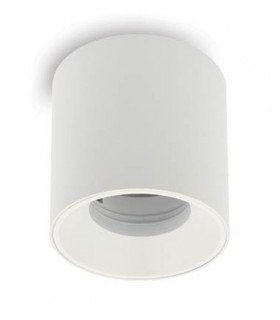 SPOT LIGHT FIXTURE SURFACE MOUNTED OLA S00 GU10 Φ85x81mm WHITE & WHITE 2012640 VITO