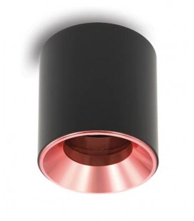 SPOT LIGHT FIXTURE SURFACE MOUNTED OLA S12 GU10 Φ85x81mm BLACK & COPPER 2012660 VITO