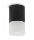 SPOT LIGHT FIXTURE SURFACE MOUNTED DONNA AS GU10 Φ65x112mm BLACK & TRANSPARENT 2012840 VITO
