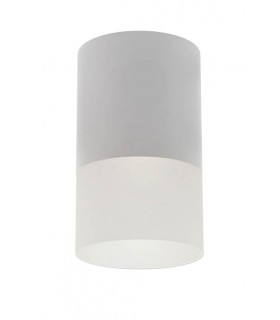 SPOT LIGHT FIXTURE SURFACE MOUNTED DONNA AB GU10 Φ80x145mm WHITE & TRANSPARENT 2012850 VITO