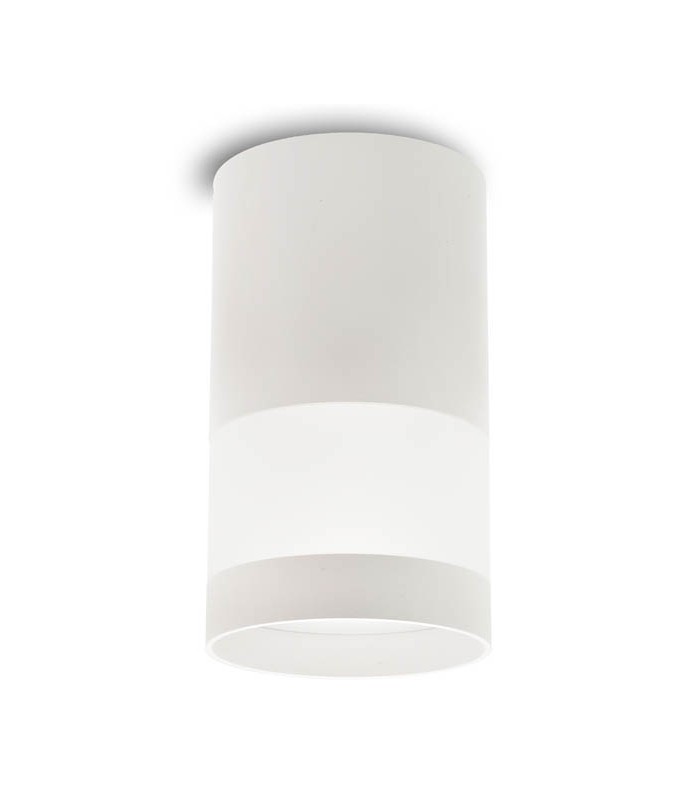SPOT LIGHT FIXTURE SURFACE MOUNTED DONNA BB GU10 Φ80x145mm WHITE & TRANSPARENT 2012870 VITO