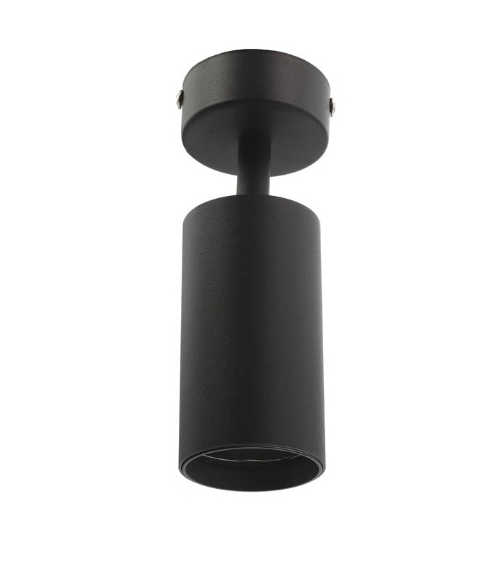 SPOT LIGHT FIXTURE SURFACE MOUNTED LUMO-C GU10 ADJUSTABLE ANGLE Φ55x100mm BLACK 2101930 VITO
