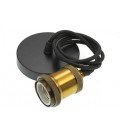 PENDANT WITH 1M CABLE ESTELLE-C E27 MAT GOLDEN + BLACK  7320170 VITO