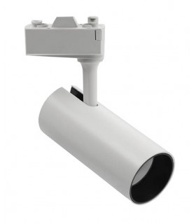 LED ПРОЖЕКТОР ЗА ШИНА МОНОФАЗЕН SUN-G3 30W 2430Lm COB 36° 3000K (ТОПЛА СВЕТЛИНА) БЯЛ ЦВЯТ 2101840 VITO