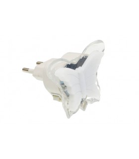 NIGHT LAMP BUTTERFLY 3xRLED GREEN 5200400 VITO