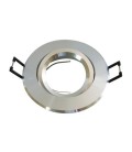 SPOT LIGHT FIXTURE RECESSSED MOUNTED ADJUSTABLE URANUS ROUND GU5,3 Φ86x24mm SILVER 2011180 VITO