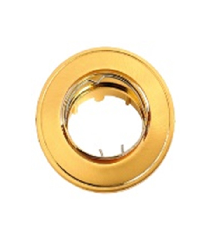 SPOT LIGHT FIXTURE RECESSSED MOUNTED ROUND VT5534 GU5,3 GOLDEN & CHROME 2010370 VITO