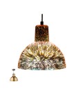 PENDANT LIGHTING FIXTURE ART 350 1xE27 3D DIGITAL ARTWORK CHAMPAGNE MADE OF GLASS 4102460 VITO
