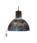 PENDANT LIGHTING FIXTURE ART 300B 1xE27 3D DIGITAL ARTWORK CHROME MADE OF GLASS 4102470 VITO