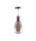PENDANT LIGHTING FIXTURE ART 9000 1xE27 MADE OF GLASS SMOKE 4102330 VITO