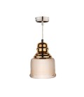 PENDANT LIGHTING FIXTURE ART 2801 1xE27 MADE OF GLASS GOLDEN & AMBER 4102360 VITO