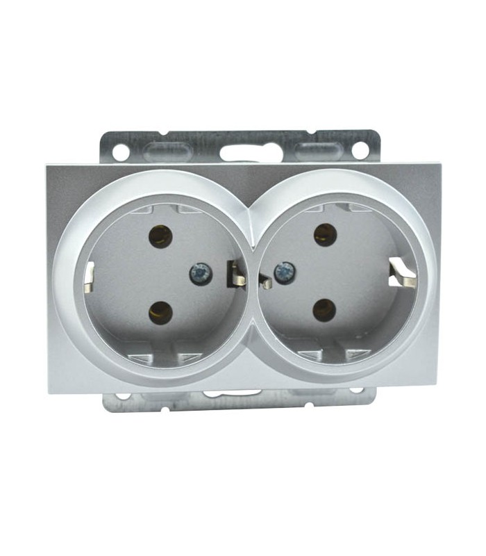 DESPINA МЕХАНИЗЪМ КОНТАКТ ДВОЕН ЗАЗЕМЕН  СРЕБРО