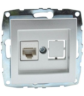 DESPINA МЕХАНИЗЪМ ИНТЕРНЕТ (RJ45 CAT 6) СРЕБРО
