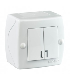 OCTANS Ключ сериен сх.5 Открит монтаж Бял