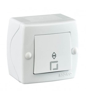 OCTANS  Ключ девиаторен сх.6 Открит монтаж Бял