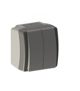 OCTANS IP54 Ключ сериен сх.5 Открит монтаж Бял/Сив