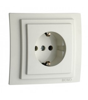 LARISSA Контакт заземен Бял