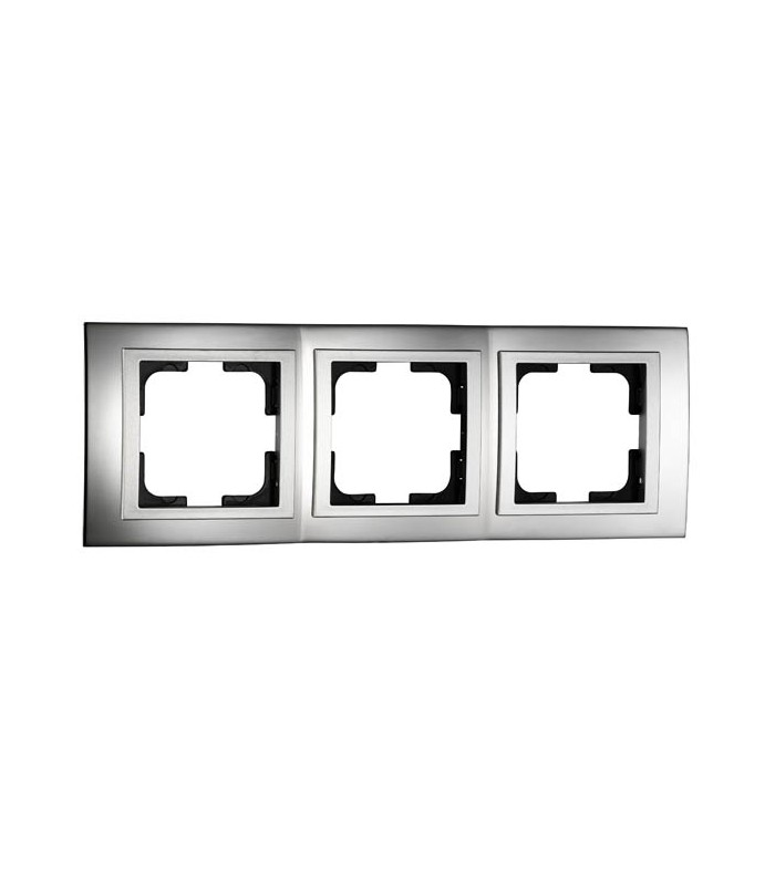 CHROME тройна рамка Хром