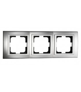 CHROME тройна рамка Хром