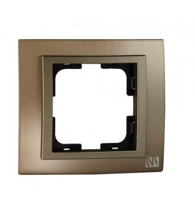 CHROME единична рамка Бронз