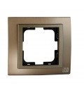CHROME единична рамка Бронз