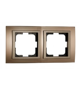 CHROME двойна рамка Бронз
