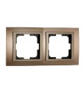 CHROME двойна рамка Бронз