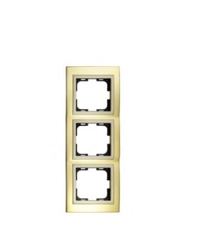 CHROME тройна рамка Злато