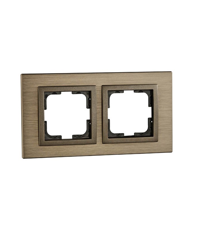 Mono Style Aluminium Двойна рамка Бронз