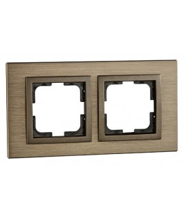 Mono Style Aluminium Двойна рамка Бронз