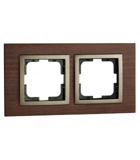 Mono Style Wood Двойна рамка Орех