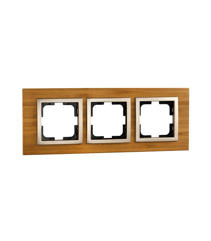 Mono Style Wood Тройна рамка Бамбук