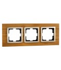 Mono Style Wood Тройна рамка Бамбук