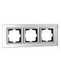 Mono Style Glass Тройна рамка Бяло стъкло
