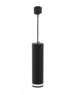 TRACK LIGHT GU10 MONOPHASE PENDANT BLACK LUMO P Φ55x200mm