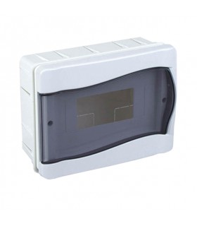 FUSE BOX RECESSED MOUNTED 1 LINE 9 GANG WITH SEMI TRANSPARENT DOOR HALOGEN FREE IP40 ISI-140000009102015 VITO
