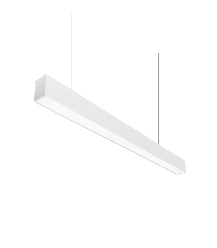 LED ЛИНЕЕН ОСВЕТИТЕЛ ЗА ПОВЪРХНОСТЕН И ВИСЯЩ МОНТАЖ LINETA-40 4000K WHITE 40W 4400LM 52x82x1200mm 2429790 VITO