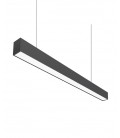 LED ЛИНЕЕН ОСВЕТИТЕЛ ЗА ПОВЪРХНОСТЕН И ВИСЯЩ МОНТАЖ LINETA-40 4000K BLACK 40W 4400LM 52x82x1200mm 2429820 VITO