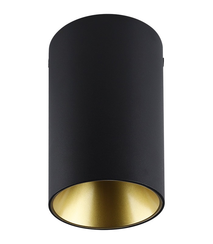 FINO-R GU10 14*8CM BLACK+GLD-REF. SPOT FIXT. 2026920 VITO