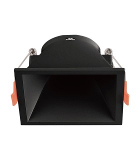 PLASY-S GU10 Φ83x83MM BLACK 220V SQUARE SPOT FIX. 2027000 VITO