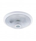 SURFACE MOUNTED PLASTIC PLAFON WITH PIR SENSOR 2xE27 LIKYA P Φ290x100mm WHITE 2022661 VITO