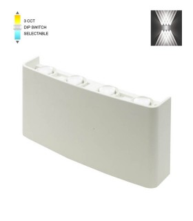 LED ВЪНШНО ОСВЕТЛЕНИЕ BINO-4 8W SMD 3xCCT 21*10CM IP65 БЯЛО 3231140 VITO